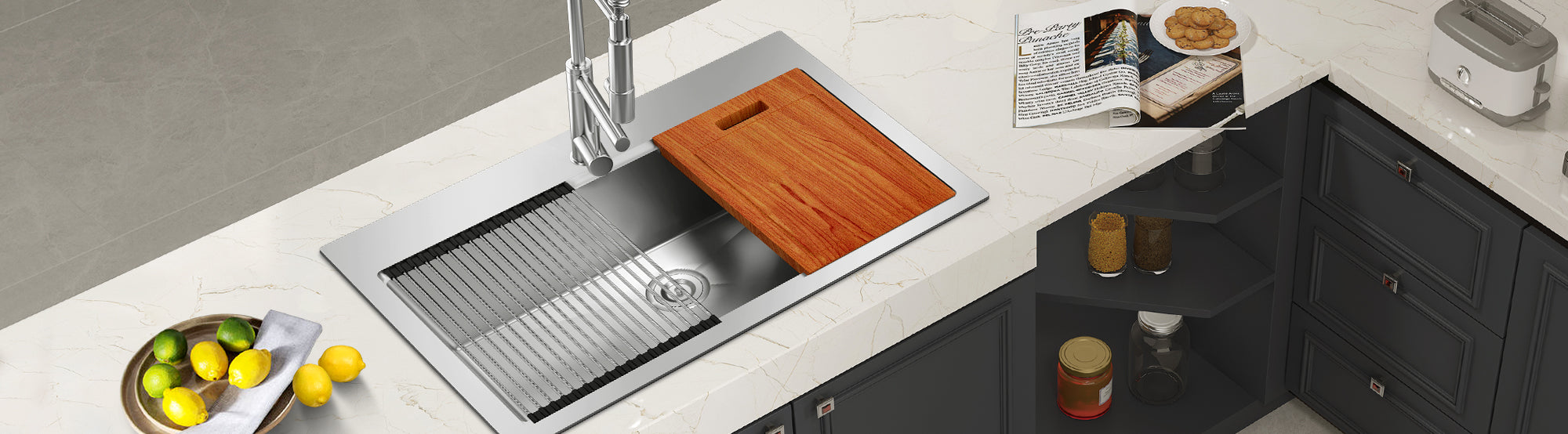 Dual Mount Kitchen Sink