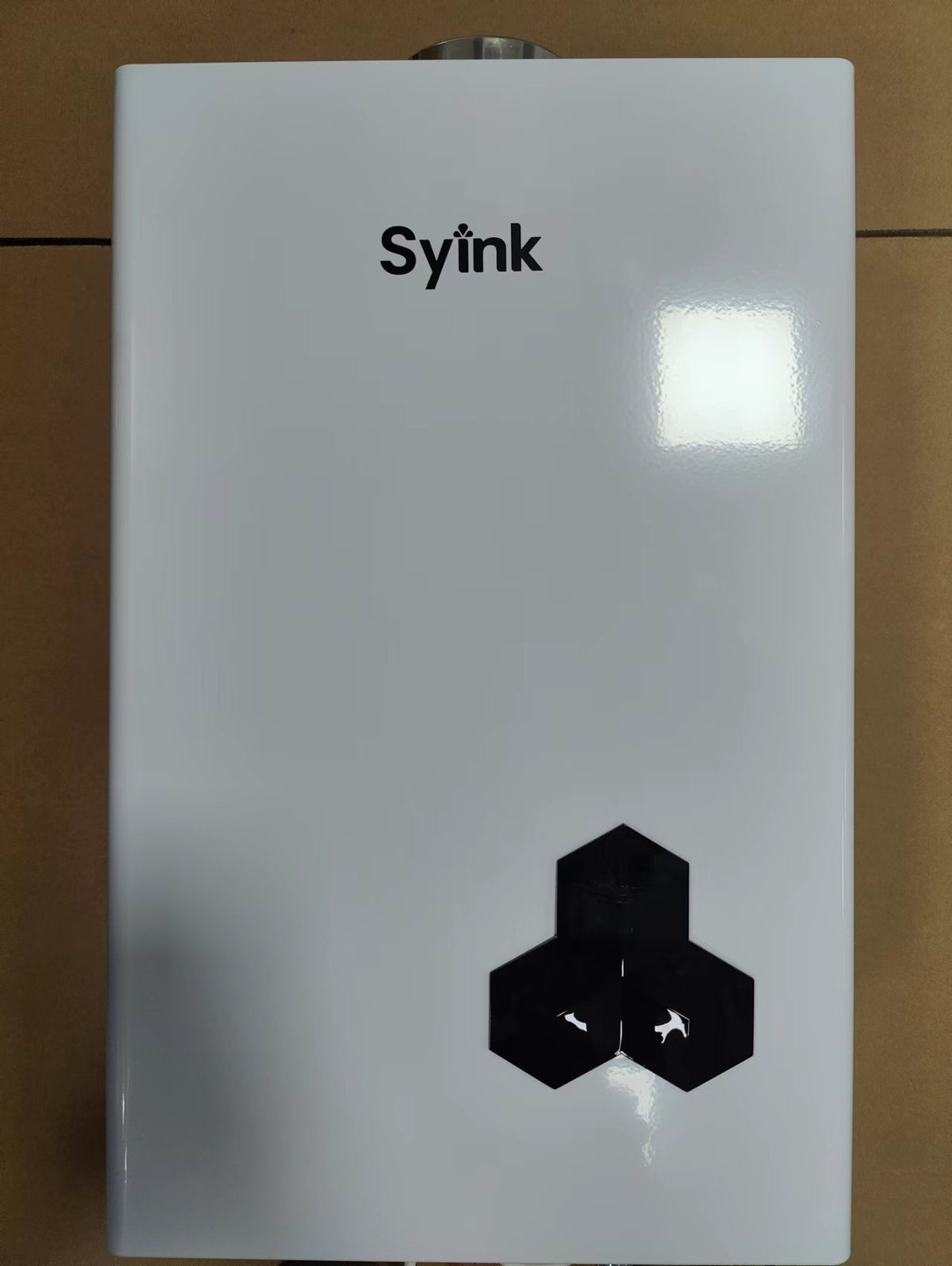 Syink-Electric Tankless Water Heater, 18 KW at 240 Volts with Patented Self Modulating Technology , 17 x 14 x 3.5, White