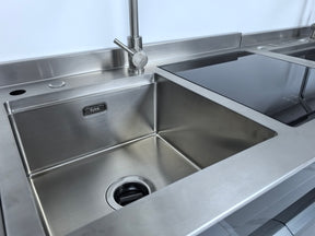 Syink-Premium 32 * 17.7 in Waterfall Sink - Drop In Workstation, 304 Stainless Steel Smart Sink Black Kitchen Sink, Nano Coating, Experience the Perfect blend of Aesthetics, Durability, Versatility